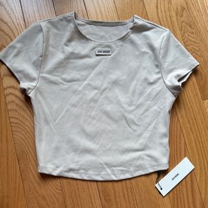 NWT JOAH BROWN cropped tee